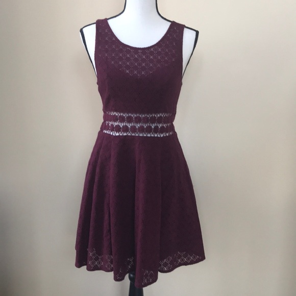 Free People Maroon Sleeveless Dress - Picture 3 of 12